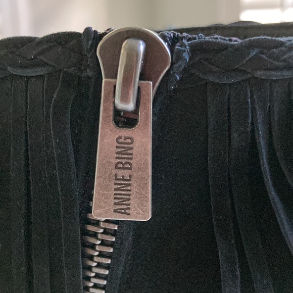 Anine Bing Sienna black fringe booties NWT - Picture 7 of 10